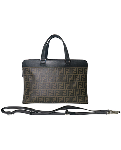 Fendi Classic Zucca Laptop/Briefcase, front view